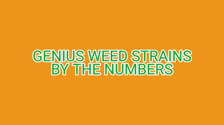 Genius Weed Strains by the Numbers